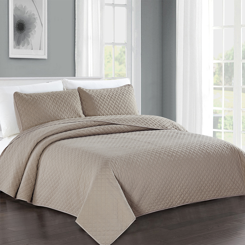 99.99% Clúdach Leaba Cuilt Cuilt 3 PCS Volyester 3 PCS