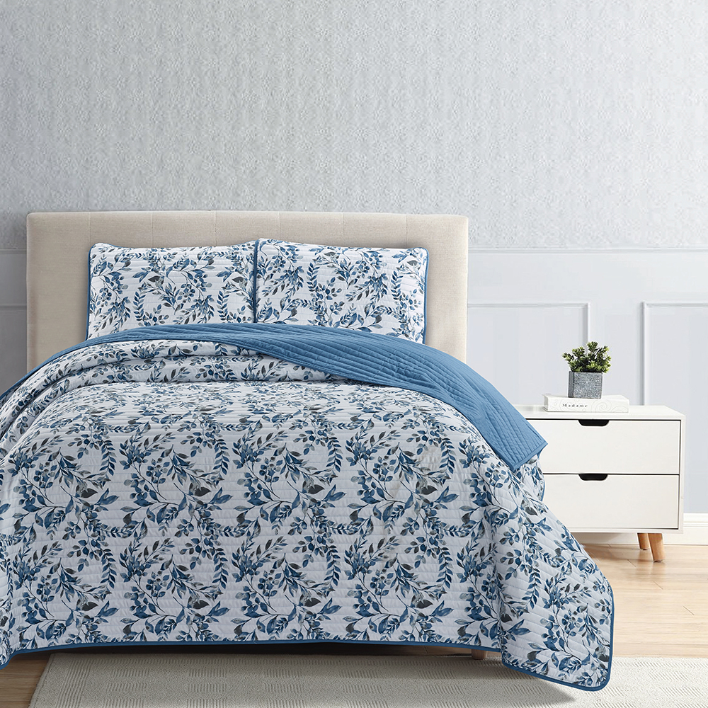 99.99% Clúdach Leaba Cuilte Cuilte Poileistear 3 Píosaí Socraigh Socraigh